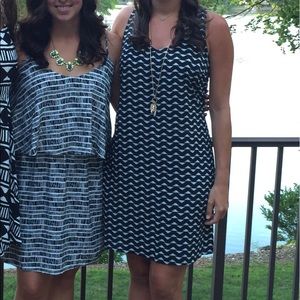 Oldnavy black and white dress